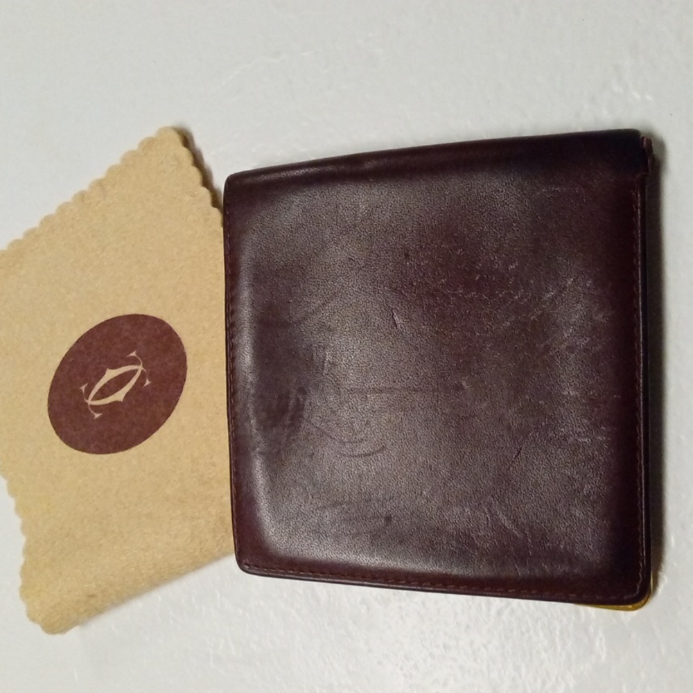 Cartier Must de Cartier Bifold Wallet Gold Corners - Picture 3 of 14